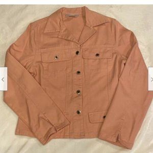 Real Comfort By Chadwick's Pink Denim Jacket